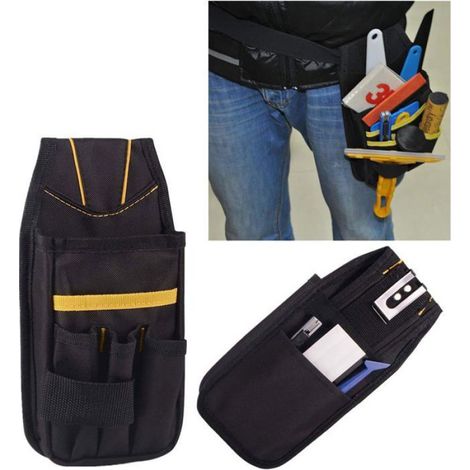 Ceinture Porte Outils,Pochette à outils,Petite Sacoche à outils avec ceinture en nylon réglable,imperméables pour technicien (1/5)