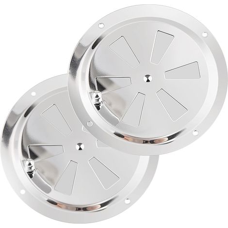 Évent Papillon - Acier Inoxydable - Diamètre 125 mm - Pour Cabine Bateau Cockpit Hangar - 2 Pièces (1/5)