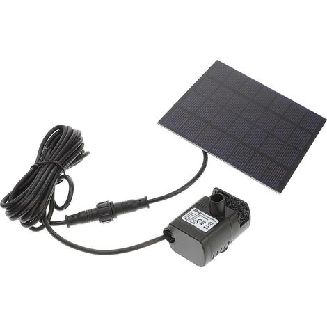 Pompe à eau flottante solaire écologique, adaptée aux bains d'oiseaux, fontaines, etc., submersible, adaptée à une utilisation en extérieur, 6V. (1/5)