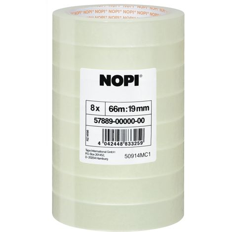 tesa 57889-00000-00 Pellicola adesiva Trasparente (L x L) 66 m x 19 mm 8 pz.