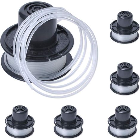 A6226 Bobine de fil compatible avec Black et Decker Auftipp Coupe-herbe automatique GL250 / GL310 / GL360 / GL360SB avec 6m ligne, 6-pack (1/3)