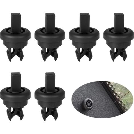 6 Pièces Plage Arriere Clips de Fixation Voiture, Clips pour Tablette Arrière 8200675047 7705099001, Compatible pour Renault Megane 3/Clio Scenic Qashqai Nissan