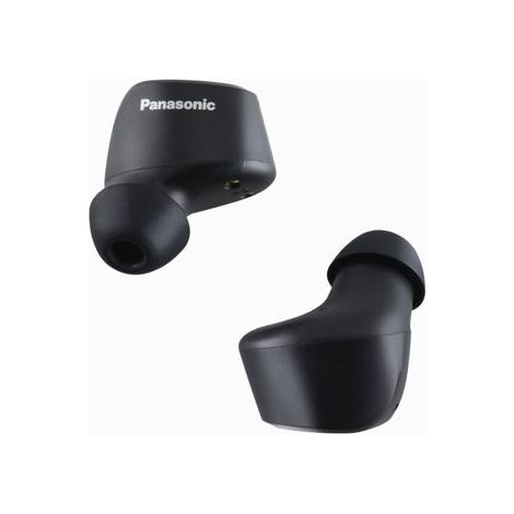 Panasonic Digitaler drahtloser Stereo-Kopfhörer mit Touch-Bedienung, Sprachunterstützung, wasserdicht, XBS, ergonomische Passform, Ladeetui, schwarz, (RZ-B120WDE-K)