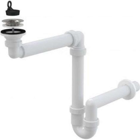 Alcadrain Siphons - Waschtisch-Siphon, Durchmesser 40 mm, platzsparend A413 (1/2)