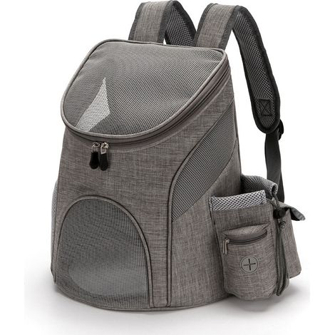 Sac De Transport Pour Animaux - Respirant Avec Compartiment Friandises Et Bouteille Eau Intégrée - Approuvé Compagnies Aériennes - 1 Pièce (1/5)
