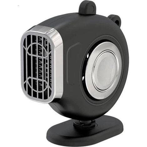 Sollbry Calentador portátil para coche de 12 V, secador eléctrico, desempañador de parabrisas, minicalentador para invierno (color: negro, tamaño: 11,2 x 12,3 x 5,2 cm) (1/3)
