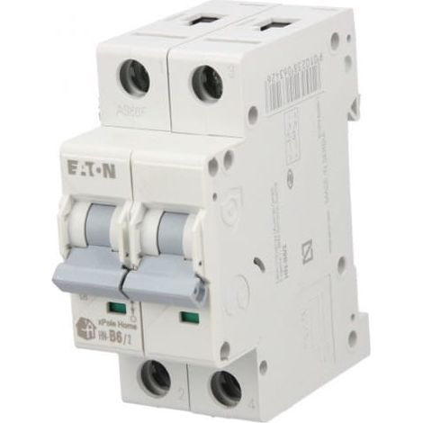Interruttore Eaton xpole home hn-b6/2 6A 2 poli