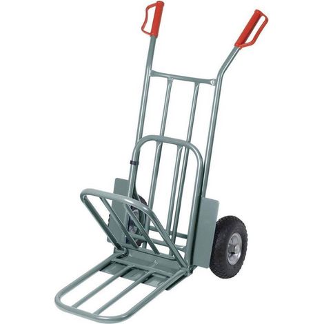 Chariot Diable 250Kgs - Bavette Repliable - Roues Increvables - Pratique et Robuste - D-Work