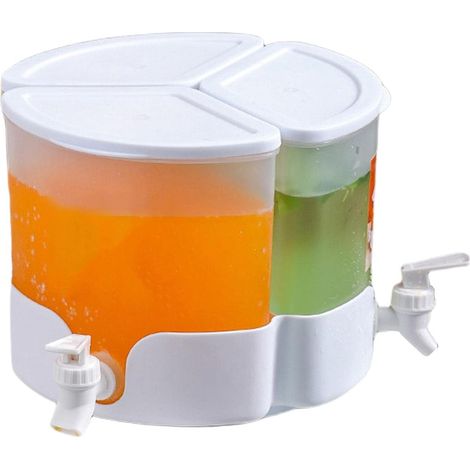 3-in-1 Drink Dispenser with Tap - Refillable - For Cold Drinks and Ice Water (1/5)
