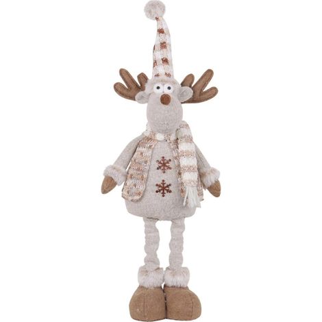 Muñeca navideña, decoración navideña, adornos, decoración para ventanas o mesas, linda muñeca elfo telescópica ajustable. (1/4)