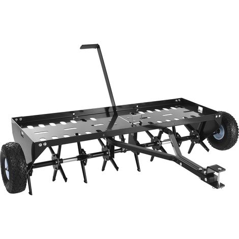 VEVOR Aerifizierer 124 cm Aufsitzmäher Rasenlüfter Vertikutierer 68,04 kg, Kompatibel mit Rasentraktoren & Aufsitzmähern, für Gesündere Graswurzeln, Eisen & Pulverbeschichtet, Belüftungstiefe 76,2 mm (1/5)