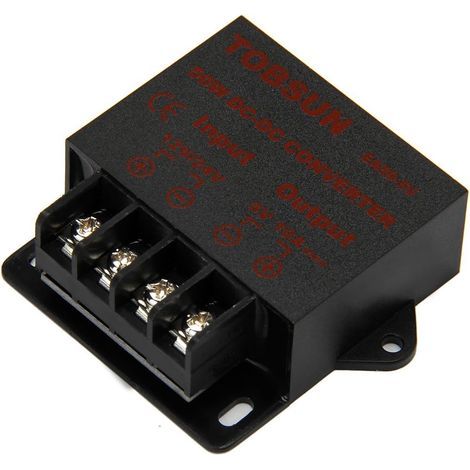 Convertisseurs Transformateur d'alimentation DC DC Abaisseur de tension 12V24V vers 5V 10A 50W DC Buck Converter Réglable pour écrans LED, Automobile, Electricité ect. (1/5)