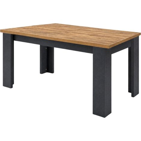 Table allongeable 180/230cm aspect bois Denver pieds anthracite - COLT (1/5)