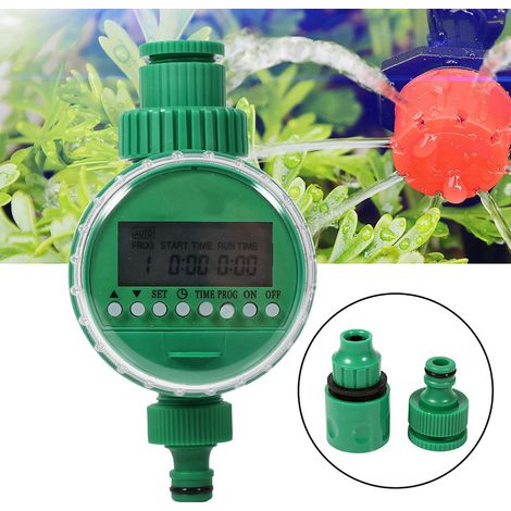 Kit de tuyau d'arrosage goutte à goutte automatique de 20 m pour plantes, avec minuterie intégrée. (1/5)