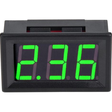 0,56 Zoll (14,2 mm) digitales Doppelkabel-Display für Gleichstrommesser 0–10 A, grün (1/5)