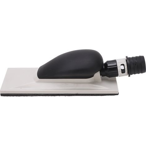 Bloc de ponçage manuel Toivize ABS blanc/noir avec extraction poussière intégré pour papier abrasif flocké ou maillé (1/5)