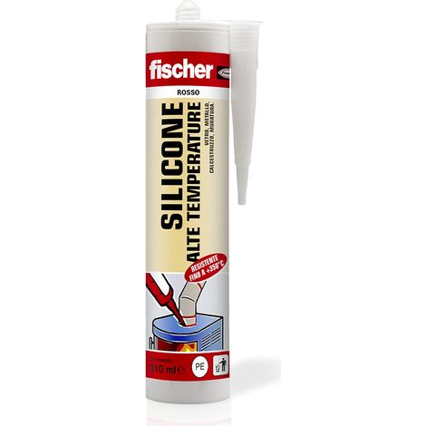 Sigillante Siliconico a Base Acetica Resistente alle Alte Temperature Fischer SAT RO (1/5)