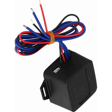 Botón pulsador de arranque universal de 12 V para vehículos con LED azul para motor.