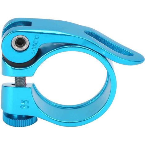 Collier de serrage rapide pour tige de selle de vélo, 34,9 mm, en alliage d'aluminium. (1/5)