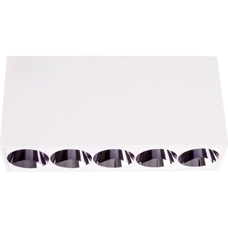 Plafoniera moderna bianca rettangolare LED 8W X-LINE Maxlight (1/4)