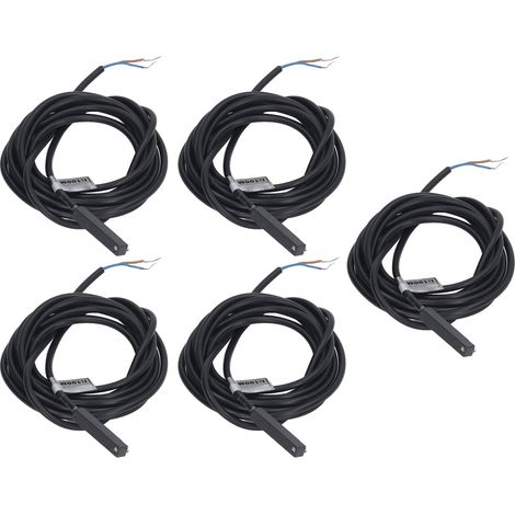 5 pièces interrupteur à capteur magnétique inductif haute fréquence ABS 2 fils NO 100mA AC DC 5-240V