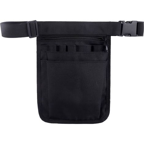Sac de rangement pour ceinture porte-outils et ciseaux avec bandoulière réglable, grande capacité (1/5)