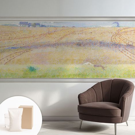 Tapete Vliestapete mit Kleber - Wandgestaltung - Tapete Wohnzimmer - Flur Eingangsbereich Sommerfeld 250x104 cm (1/5)