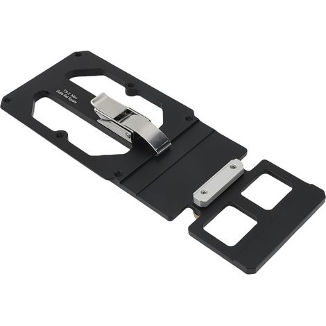 Équerre rail guide pour scie Powertec 90° – Plaque position angle droit avec support compact aluminium, menuiserie (1/3)