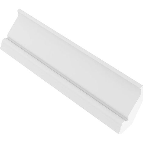 Cornicione per soffitto L290 x H5 cm in Polistirene Bianco - Lotto di 3 - ETIRIA (1/5)