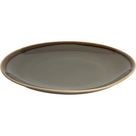 Lot de 4 assiettes rondes plates (Ø)280 mm, en porcelaine (1/4)
