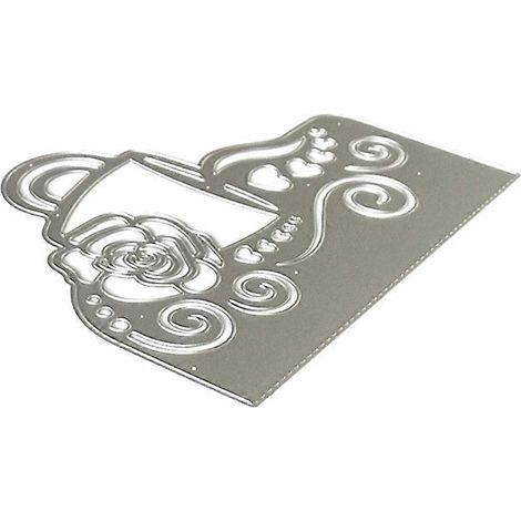 Weihnachtskaffeetassen-Stanzschablone aus Metall zum Selbermachen von Scrapbooking-Alben, Papierkarten und Prägedekorationen