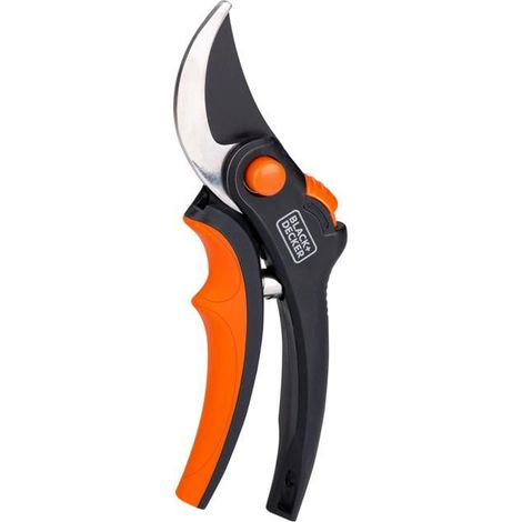 BLACK+DECKER sécateur Noir H2.4xl6.5xL20cm