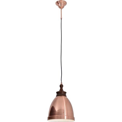 Pendelleuchte Hängelampe Deckenleuchte Esszimmerleuchte Metall Kupfer H 126 cm