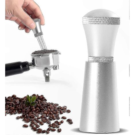 Set mit 7 Tampernadeln (0,3 mm) und Halter für Espressozubereitung, Kaffeenivellierung und Verdichtung.
