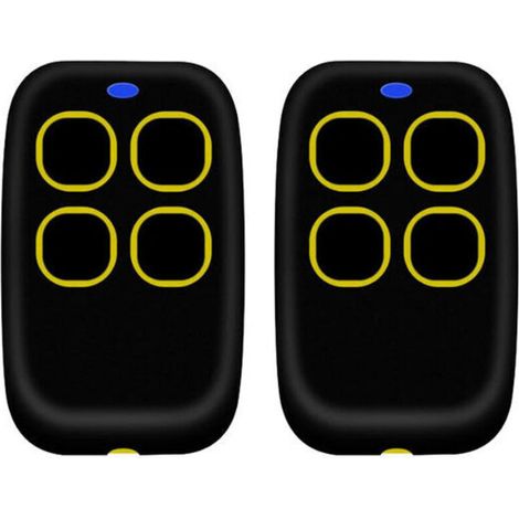 2PCSTélécommande portail universelle 4 en 1, télécommande rolling code universel multifréquence de 250 à 913 mhz. Radiocommande portail programmable version mise à jour avec liste de compatibil (1/4)