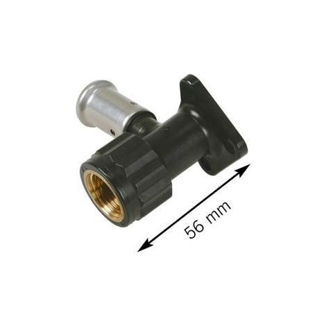 2PK gomito 90° con flangia ø26x3/4"F PVDF a pressare 2PK2605