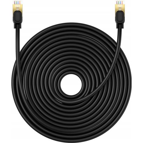 Cable de red rápido Baseus Cat.8 de 40 Gbps, cable de internet potente de 20 m (1/5)
