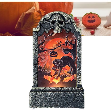 Halloween-Lichterketten für Grabsteine mit besonderen Mustern, dekorative Beleuchtung für Partys, Bars, Wohnungen und sogar für Katzen. (1/5)