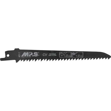 2 Lames scie Sabre CV (pour bois/plexi) dents croisées avoyées 150X19X1.2Mm - 4.2mm Chantou