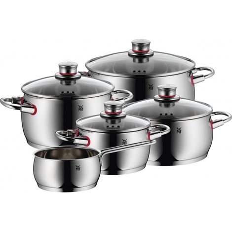 WMF Quality One 9-teiliges Topfset in Silber
