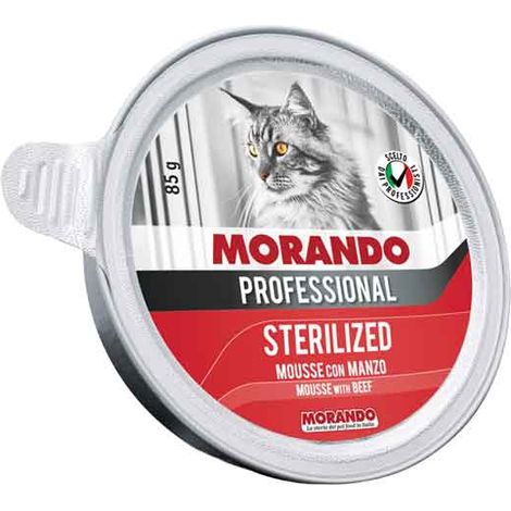 MOUSE PER GATTI STERILIZZATI MONOPORZIONE MORANDO 85 gr - Gusto pollo e tacchino Q.TA 24