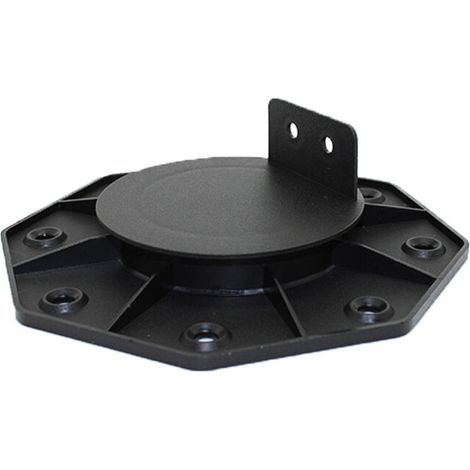 Lot de 10 PLOT RÉGLABLE DE 30 À 60 MM POUR TERRASSE BOIS ET COMPOSITE - Noir (1/5)
