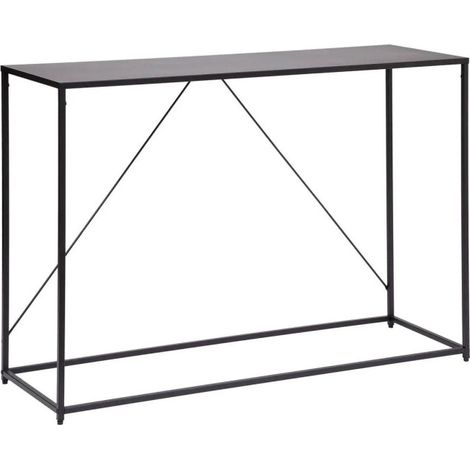 Console Design en Métal "Gota" 120cm Noir (1/4)