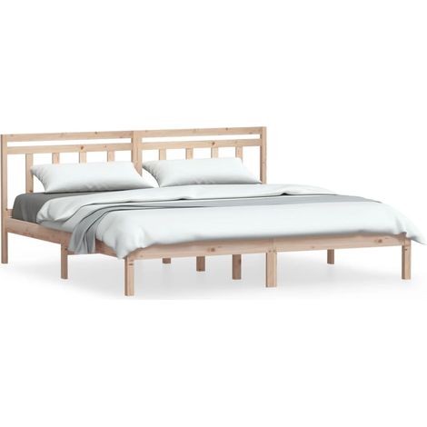 Maison Exclusive - Giroletto 180x200 cm Super King in Legno Massello