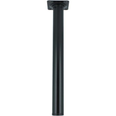 PIEDINO ACCIAIO D. 30 X H 300 MM NERO Q.TA 4