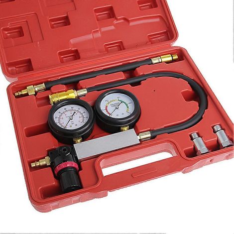 Testeur de fuites de cylindres de moteur automobile, manomètre de compression, détecteur de diagnostic (1/4)