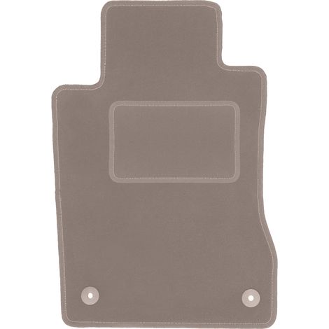 Fahrermatte aus Samt für: Mercedes E W211 Limousine, Kombi (2002–2009), beige