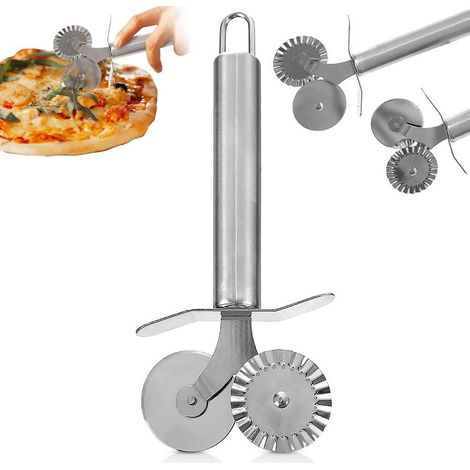 Doppeltes Küchenmesser zum Schneiden von Nudeln und Teigtaschen (1/5)