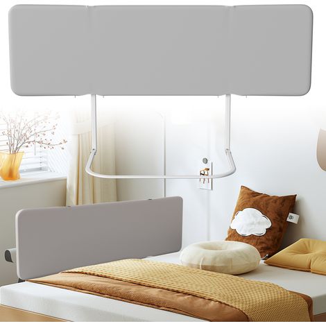 Randaco Bettgitter klappbar 150 cm, Kinder-Rausfallschutz, 4 Winkel, mit 2 Gurten & Aufbewahrungstasche (1/5)
