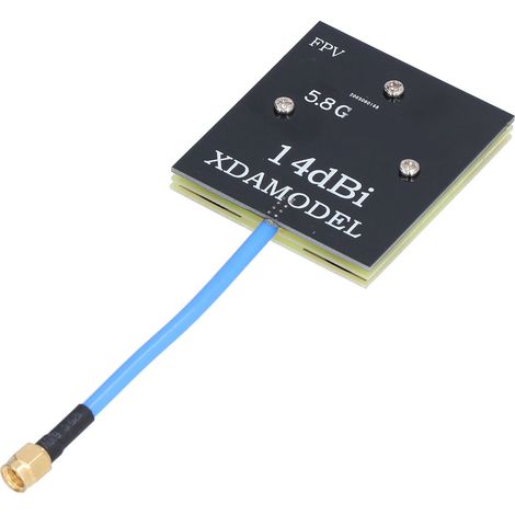 Antenne patch directionnelle 5,8 GHz 14 dBi haute performance pour FPV, panneau plat gain élevé, FA5800-40-14, usage extérieur. (1/5)